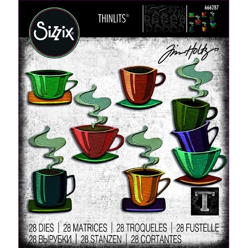Tim Holtz Papercut Cafe Thinlits Die Set