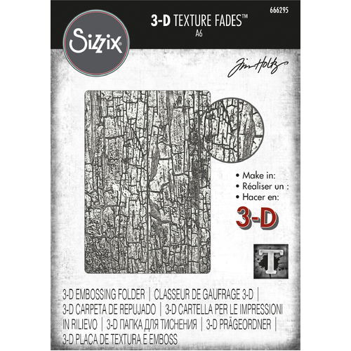 Tim Holtz Cracked 3-D Texture Fades Embossing Folder