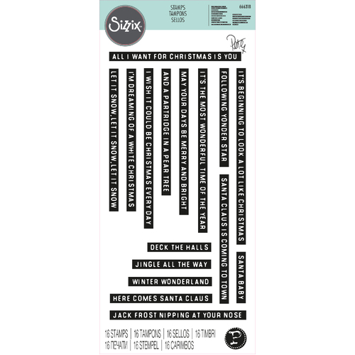Sizzix Seasonal Vibes #1 Clear Stamps Set