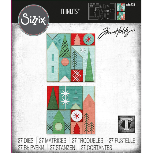 Tim Holtz Holiday Blocks Thinlits Die Set