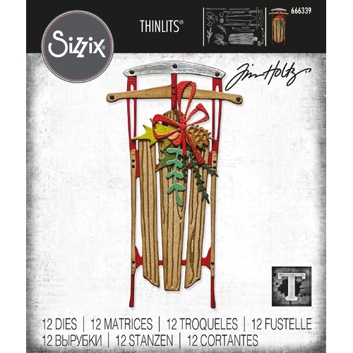 Tim Holtz Vintage Sled Thinlits Die Set