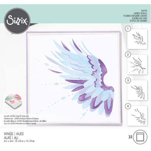 Sizzix Wings Layered Stencils