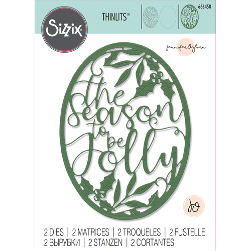 Sizzix Jolly Season Thinlits Die Set