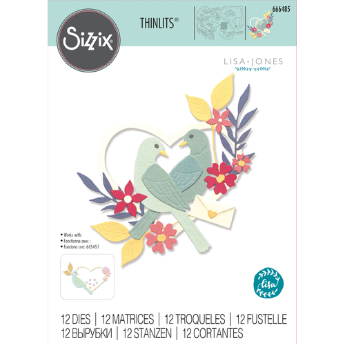 Sizzix Sweet Birds Thinlits Die Set