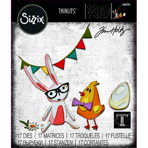Sizzix Thinlits Die Set 17PK Vault Bunny + Chick by Tim Holtz