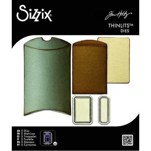 Sizzix Thinlits Die Vault Pillow Box + Bag by Tim Holtz