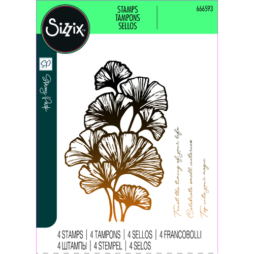 Sizzix Clear Stamps Set 4PK Cosmopolitan, Inspire by Stacey Park