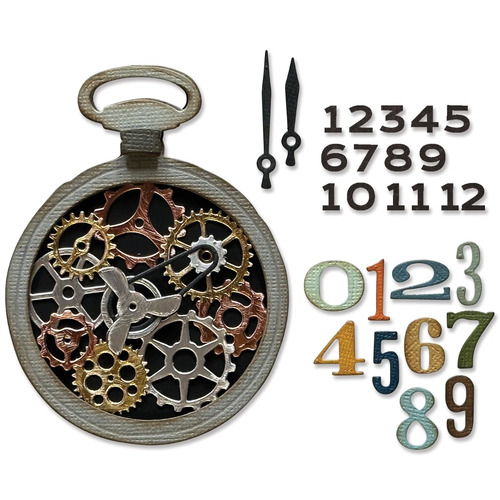 Sizzix Thinlits Die Set 29PK Vault Watch Gears by Tim Holtz