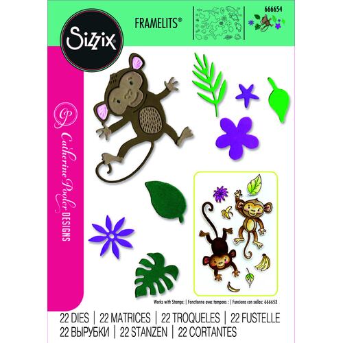 Sizzix Thinlits Die Set 22PK Going Bananas #2 by Catherine Pooler