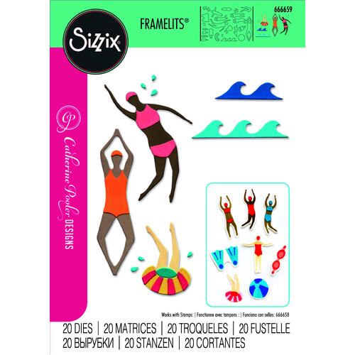 Sizzix Thinlits Die Set 20PK - Synchronized Swimmers #2 by Catherine Pooler