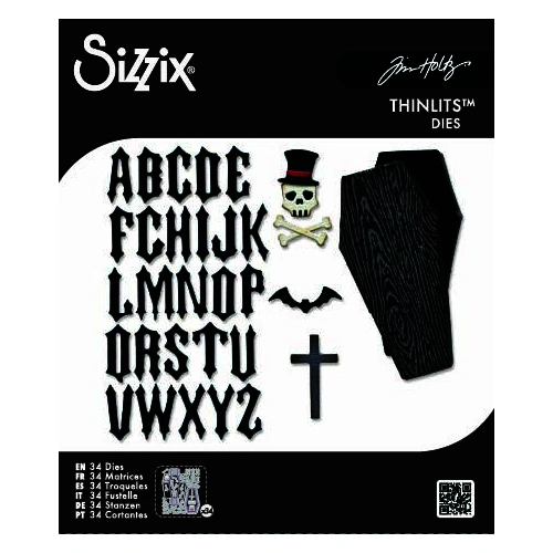 Sizzix Thinlits Die Set 34PK Vault Coffin Box by Tim Holtz