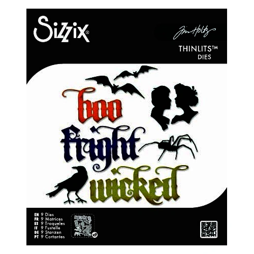 Sizzix Thinlits Die Set 9PK Vault Gothic Portraits by Tim Holtz