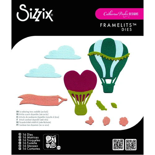 Sizzix Framelits Die Set 16PK Up and Away #2 by Catherine Pooler