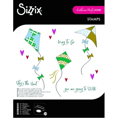 Sizzix Clear Stamps Set 21PK Sky's the Limit by Catherine Pooler