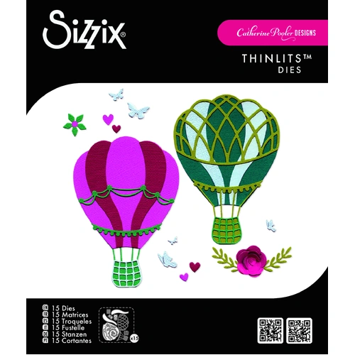 Sizzix Thinlits Die Set 15PK Floating Fancy by Catherine Pooler