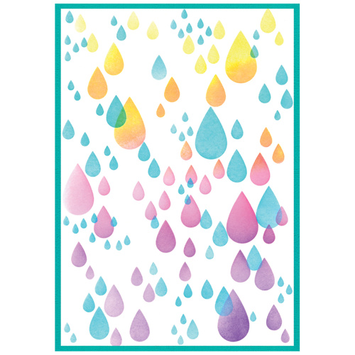Sizzix A5 Clear Stamp Set Drip, drip, drop by Stacey Park