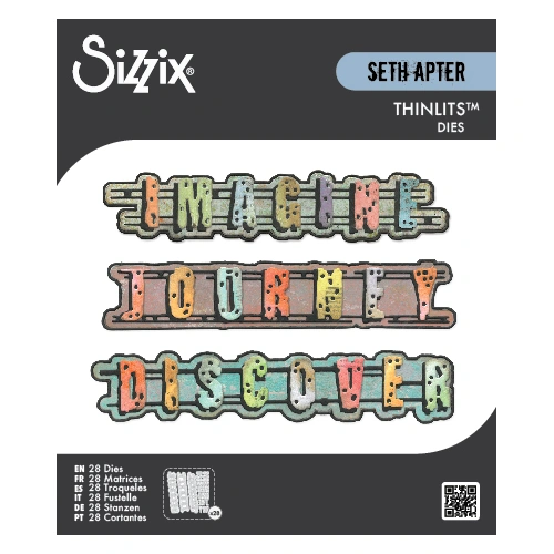 Sizzix Thinlits Die Set 28PK Word Wafers #1 by Seth Apter