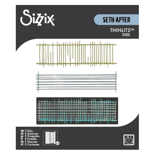 Sizzix Thinlits Die Set 5PK Tracks by Seth Apter