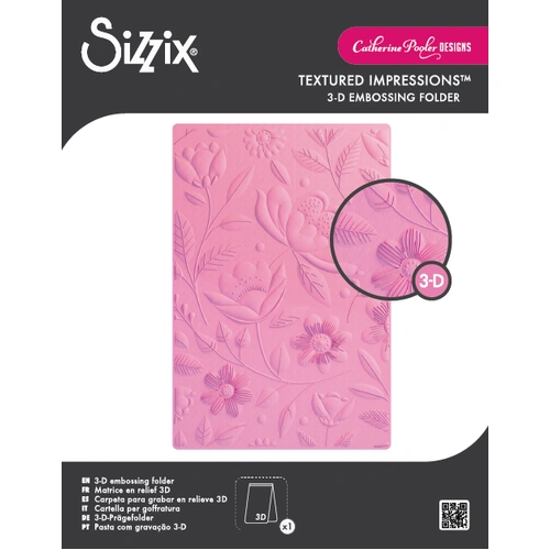 Sizzix 3D Textured Impressions Embossing Folder Happy Garden #1 by Catherine Pooler