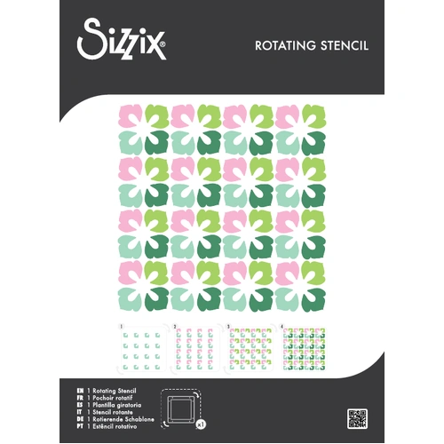 Sizzix Rotating Stencils 1PK Flower Power by Sizzix 