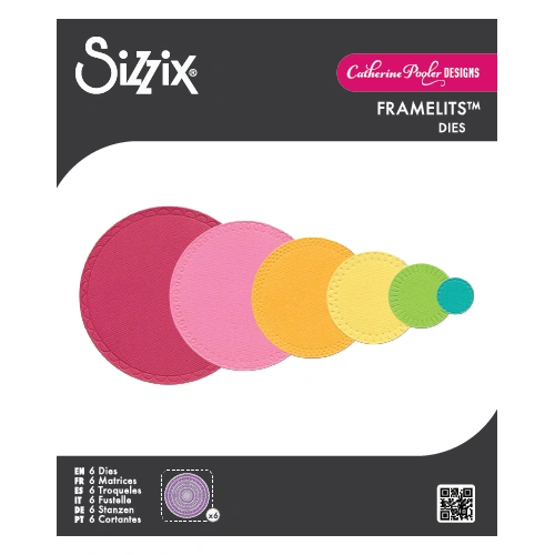Sizzix Framelits Die Set 6PK Border Party Circles by Catherine Pooler