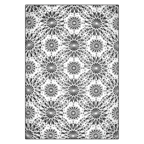 Sizzix 3-D Texture Fades Embossing Folder Kaleidoscope Large/A5 by Tim Holtz
