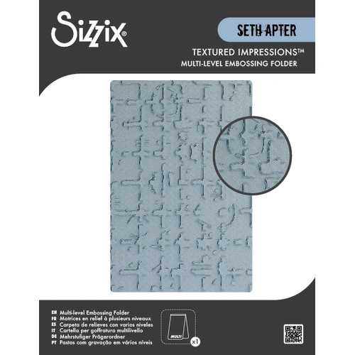 Sizzix Multi-Level Embossing Folder Grid Graph by Seth Apter