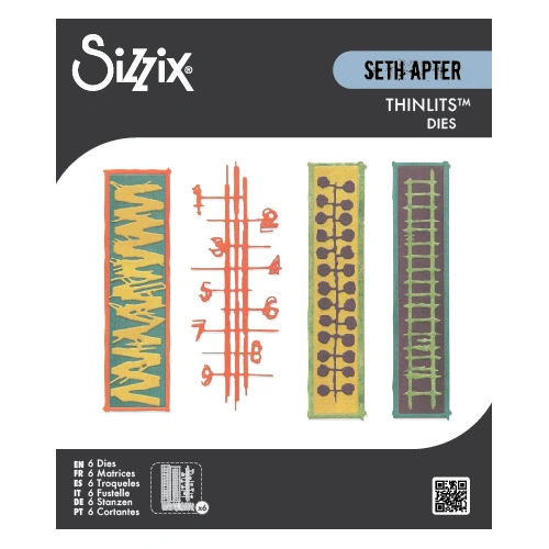 Sizzix Thinlits Die Set 6PK Stretchers by Seth Apter