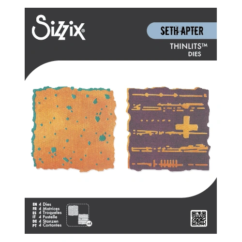 Sizzix Thinlits Die Set 4PK Paper Cutz #1 by Seth Apter