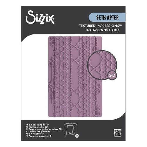 Sizzix 3D Textured Impressions Embossing Folder - Magic Mesh by Seth Apter