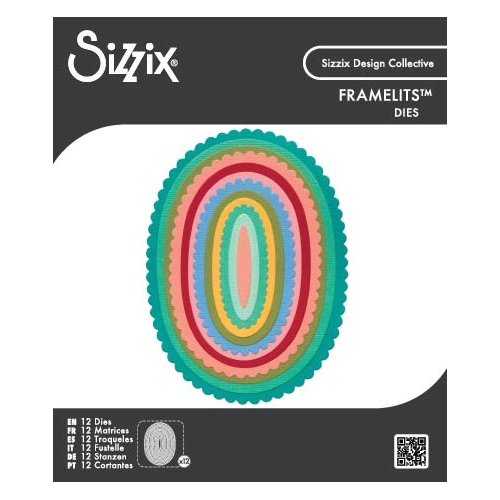 Sizzix Framelit Die Set Fancy Ovals