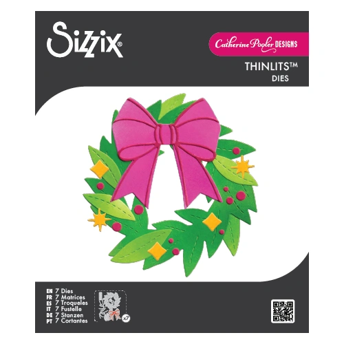 Sizzix Thinlits 7PK Die Set Holiday A-door-nment by Catherine Pooler
