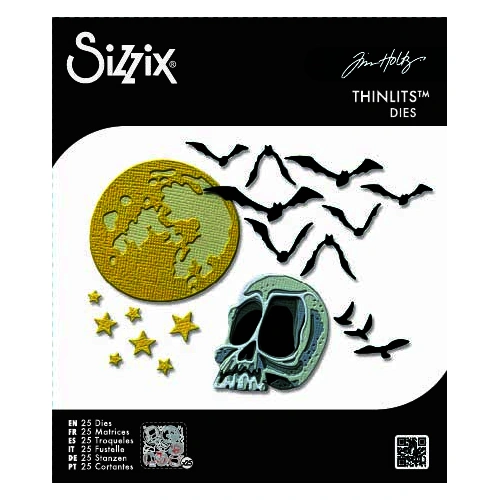 Sizzix Thinlits Die Set 25PK Vault Moonlight Scare by Tim Holtz