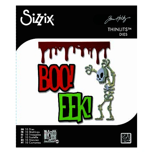 Sizzix Thinlits Die Set 10PK Vault Frights + Bones by Tim Holtz