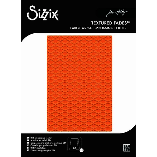 Sizzix 2D Texture Fades Embossing Folder Large/A5 Vault Batground by Tim Holtz