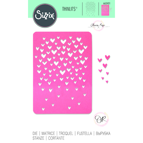 Sizzix Thinlits Die Drifting Hearts by Olivia Rose