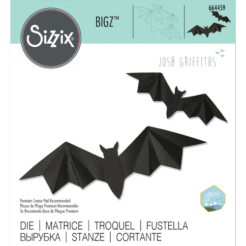 Sizzix Bigz Die Dimensional Bats by Josh Griffiths