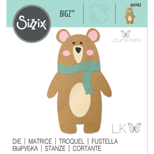 Sizzix Bigz Die Scandi Bear by Laura Kate