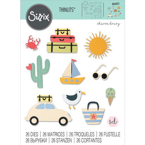 Sizzix Thinlits Die Summer Days by Sharon Druy
