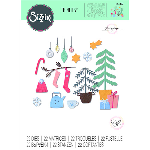 Sizzix Thinlits Die Christmas Cheer by Olivia Rose