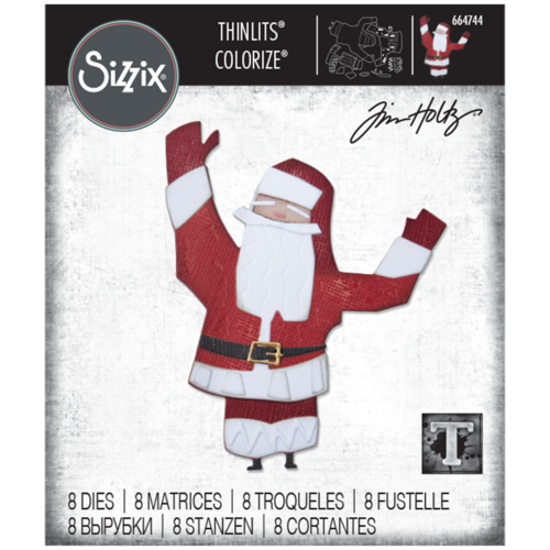 Sizzix Thinlits Die Papercut Christmas #1 Colorize by Tim Holtz