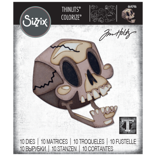 Sizzix Thinlits Die Skelly Colorize by Tim Holtz
