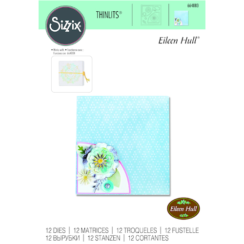 Sizzix Thinlits Die - Folio Page Pocket & Flowers by Eileen Hull