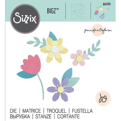 Sizzix Bigz Die - Spring Flowers by Jennifer Ogborn