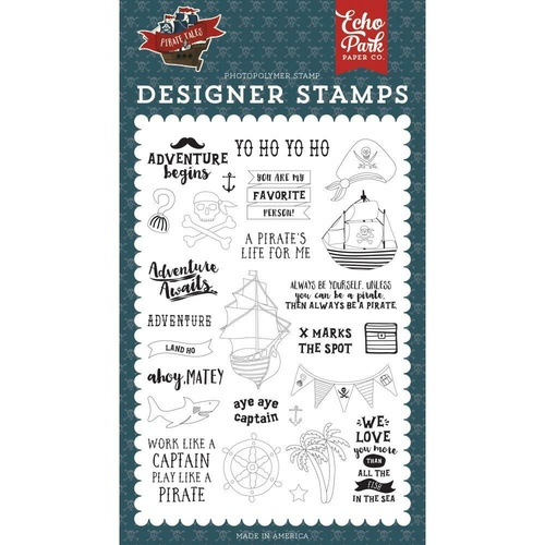 Echo Park Pirate Tales Stamp Land Ho