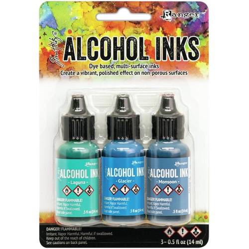 Tim Holtz Teal/Blue Spectrum Alcohol Ink Kit