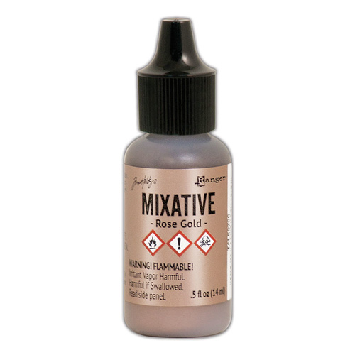 Tim Holtz Alcohol Ink - Rose Gold Metallic Mixative 