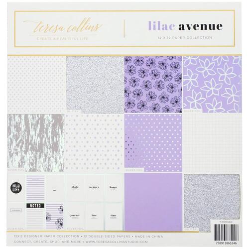 Teresa Collins Lilac Avenue 12" Paper Collection Pack
