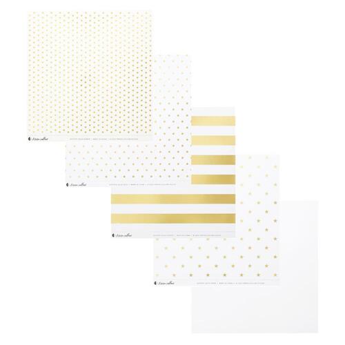Teresa Collins Clear with Gold Patterns 12" Acetate Collection Pad