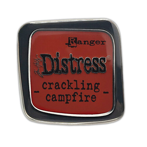 Tim Holtz Distress Enamel Collector Pin Crackling Campfire